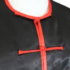 Sleeveless Martial Arts Kungfu Uniform Taichi Wing Chun Shaolin Monk Suit Black