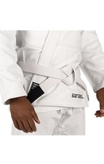 ●White, Sanabul Cintos for Professional Brazilian Jiu Jitsu BJJ.