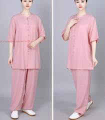 Cotton linen Tai chi Suit Kung fu Martial arts Uniform Wing Chun Shirt and Pants