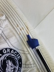 Gracie Allegiance jiu jitsu Gi Kids Top Only Kimono Size M2 See Pics