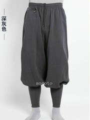Buddhist Zen Martial Arts Linen Pants High Quality Shaolin Monk Kung Fu Pants