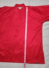 Century Sz 3 Martial Arts Red Canvas Kimono Top Jacket Adult Small Karate