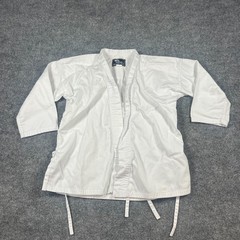 Hawk Sports Karate Gi Uniform Set Kids 2 White Cotton Belted Waist Straight Leg