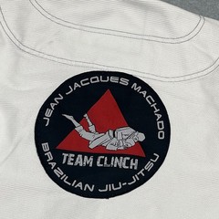 Jean Jacques Machado Jujitsu Gi White Adult Small M4 White Team Clinch MMA UFC