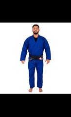 Pura Fibra Kids BJJ Gi Brazilian Jiu Jitsu Uniform Youth M000-M5 Blue Black Whit