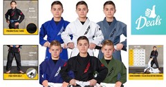 BJJ Gi for Kids: Ultra Lightweight, Preshrunk Fabric, & Free White Belt Included