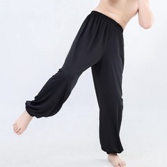 Kids Unisex Kung Fu Wide Leg Stretchy Elastic Waist Taichi Martial Arts