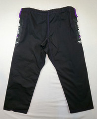 Elite Sports BJJ Gi Pants Rip Stop Black Purple 40″ Waist 27″ Inseam *See Photos