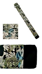 Golden Dragon-Cotton Shinai Bag for 3 shinais with shoulder strap 100%cotton
