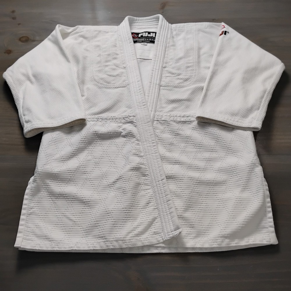 FUJI Gi White Martial Arts Kimono Top Size 3 Jiu Jitsu MMA Karate No Belt