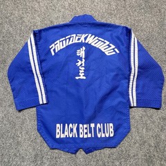 Dynamics Tae Kwon Do Gi Uniform Kids XS 0/140 Blue Jacket Pants Black Belt Club