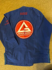 GRACIE BARRA Jiu Jitsu Equipe GB Ripstop Kimono Jacket BLUE Kids Unisex Size Y3