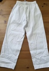 Karate Judo White Uniform Set Jacket and Pants Size 1 Extra Yellow Belt NEW