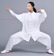 UPF50+Sunscreen Tai chi Uniform Ice Silk Kung fu Suit Martial arts Wing Chun Set