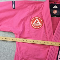 Adidas Jiu-Jitsu Gi Jacket Womens XL Pink Gracie Barra F4 X-Large Patch No Belt