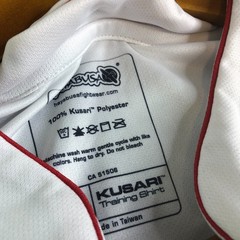 Hayabusa fKusari Training Shirt Mens 2XL White Red MMA Japanese Performance