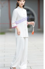 Spring Summer Women Cotton Tai chi Uniforms Kung fu Martial arts Wing Chun Suit