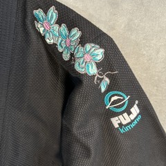Fuji Womens Blossom BJJ Gi Black W4 Brazilian Jiu Jitsu Kimono New