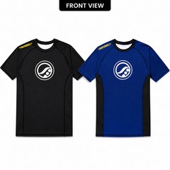 Pack of 2 Shoyoroll Batch 136 Competitor Retro Rash Guard Blue Black