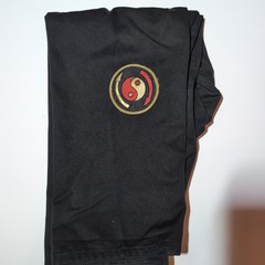 Vintage Macho Brand Karate 2 PC Gi Large Tiger & Other Patches Youth SZ O/140