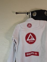 Gracie Barra Equipe Jiu Jitsu Gi Jacket Y6 Kimono White Top Only Size Youth 6