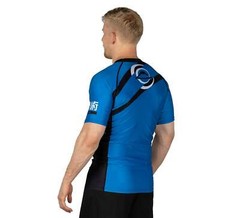 Fuji Vision MMA BJJ Jiu Jitsu ShortSleeve ShortSleeve SS Rashguard – Blue