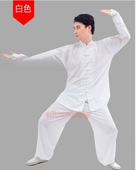 Unisex Cotton Kung Fu Tai Chi Uniform Morning exercise martial arts Clothes Suit