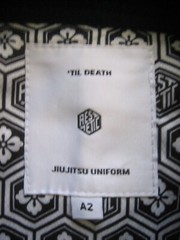 Aesthetic Size A2 Heavy Weight Black Til Death BBJ Brazilian Jiu Jitsu Gi Jacket
