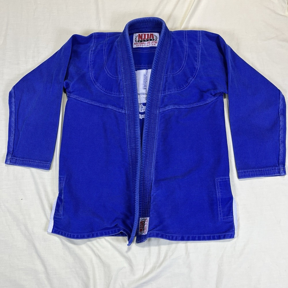 NJJA A3 National Jiu Jitsu BJJ MMA Blue Uniform Top Only No Belt