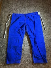 Ronin Brand Brazilian Jiu Jitsu Gi Uniform Set Black and Blue Size A2