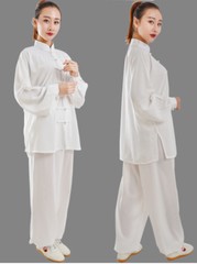Cotton Silk Martial Arts Wushu Tai Chi Yoga Sets Wing Chun Kung Fu Suit Uniform
