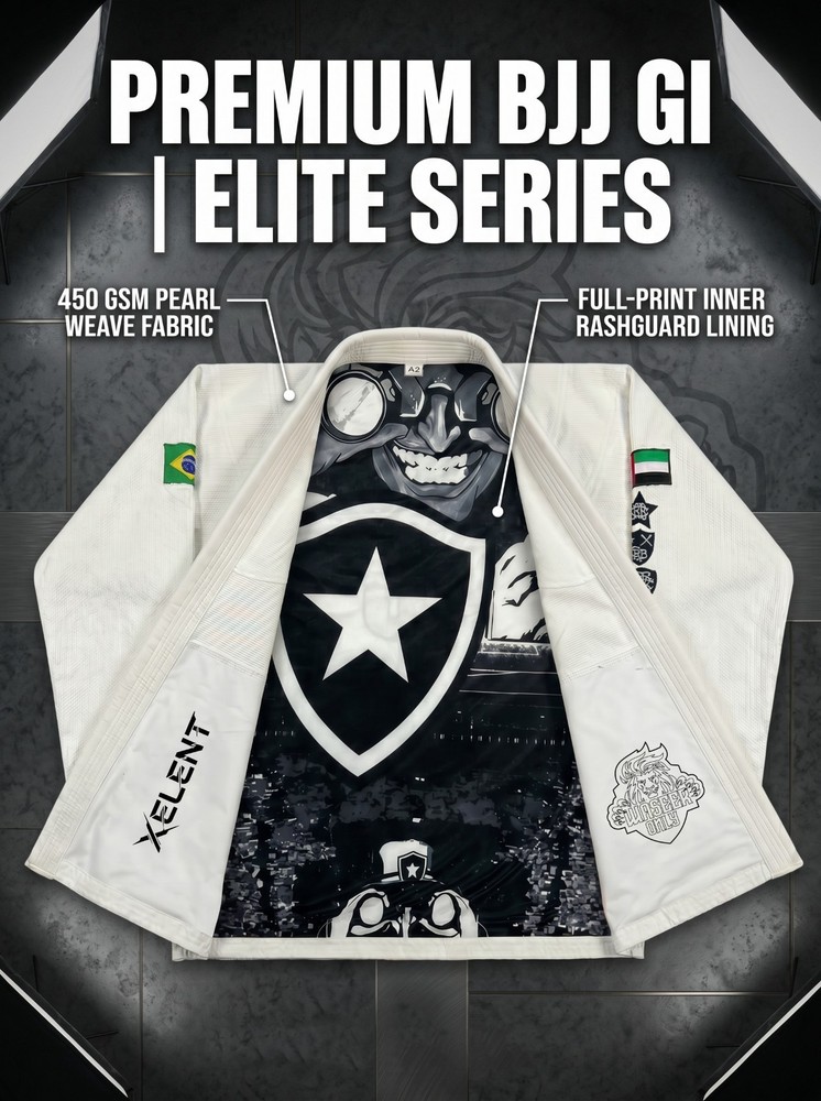 Premium White Custom BJJ Gi Kimono – Brazilian Jiu Jitsu Uniform Lightweight