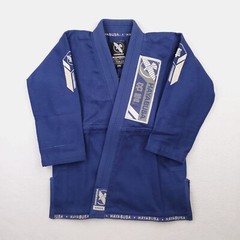 Hayabusa Jiu Jitsu Gi Youth 4 Blue Ascend 550 GSM Gold Weave Heavyweight NWT
