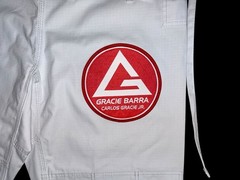 Gracie Barra Equipe Edition Pants Womens F4 White Ripstop Jiu Jitsu Kimono NWOT