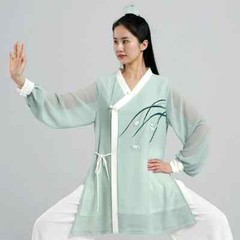 Tai Chi Clothes Wushu Clothes Kung Fu Clothes Martial Art Uniform light green