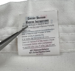 Century Martial Art Supply White Canvas Kimono Top Size 3 Small Made in USA