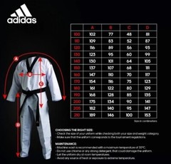 adidas ADI-START World Taekwondo SOUTH KOREA White Uniform SIZE 140