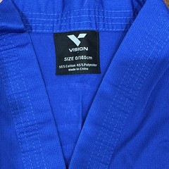 Vision DXV Kids Unisex Tae Kwon Do Uniform Gi/Dobok Set Blue Size 0/140cm