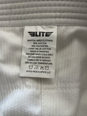 ELITE Sports BJJ Jiujitsu Gi Uniform / Size C2 / White No Bottom Pant