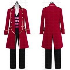 Kaizoku Sentai Gokaiger Flying Ghost Ship Captain Gokai Red Cosplay Costume；