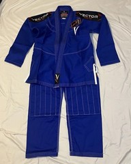 Vector Sports Brazilian Jiu-Jitsu (BJJ) Gi-Blue Size A0 Brand New with Tags