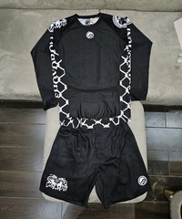 Shoyoroll Batch 142 Aces Rash Guard LS No Gi Bjj Shorts Set Jiu Jitsu Uniform