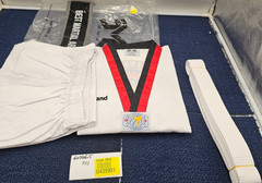 BMA Best Martial Arts Ribbed Fabric V-Neck Uniform Assembly Size 4 (180cm)