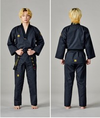 MOOTO MTX Slate Gray Color Uniform WT Demonstration Black Team Dobok Performance