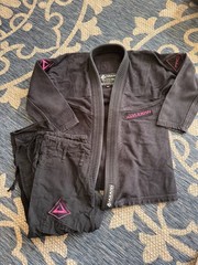 Vulkan Womens Pro Light Black Gi Top Brazilian Jiu Jitsu Martial Arts Youth M3