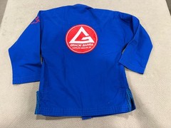 Gracie Barra Equipe Kids Jiu-Jitsu Gi Set Jacket Pants Blue Size Y5-TRAIN-LITE