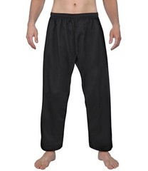Karate Pants 8oz Middleweight Elastic Waist Martial Arts Pants Perfect for Tr…
