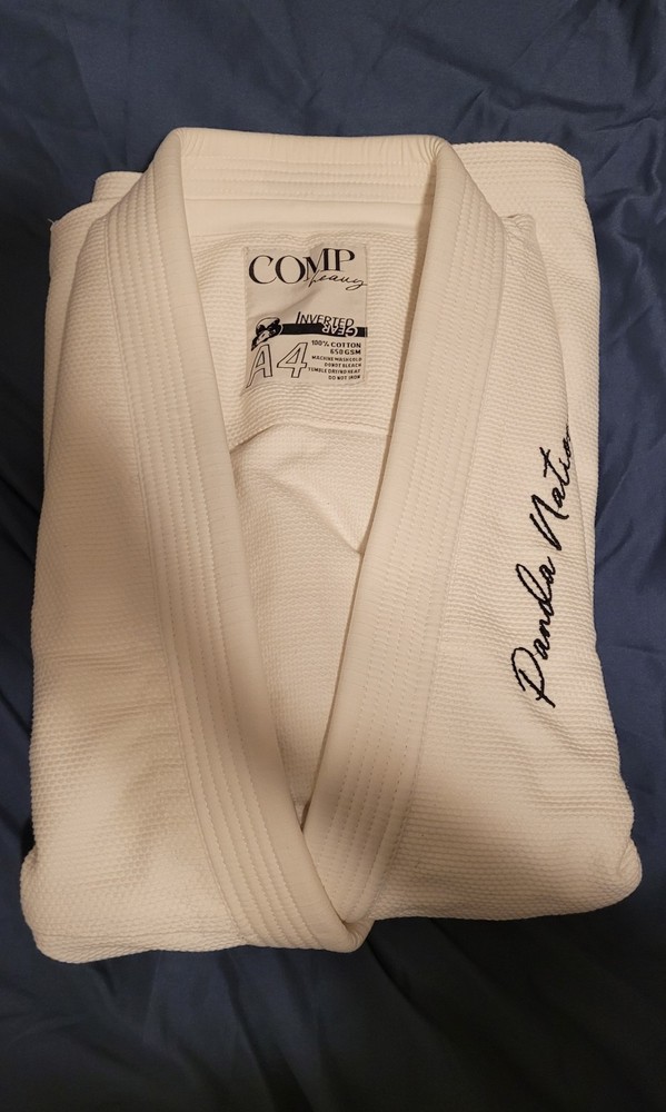 Inverted Gear Comp Heavy BJJ Jiu-Jitsu Gi Set White A4 (Jacket & Pants)