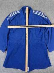 Adidas Judo Gi Jacket Kimono Top Mens Large Blue 100% Cotton Training Adult