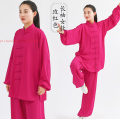 Women Men’s Chinese Traditional Tai Chi Uniforms Cotton Kung Fu Clothing Suits